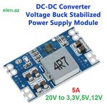 5A 20V to 3.3V 5V 9V 12V DC-DC mini560 step-down stabilized voltage supply module